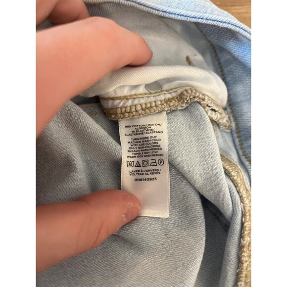 Loft The Girlfriend Straight Leg Jeans Size 31/12 Light Wash High Rise - Picture 5 of 8